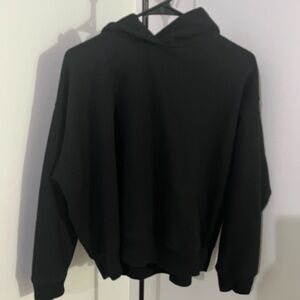A New Day Black Cropped Hoodie
